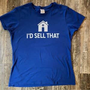 Real estate tshirts- set of 3, blue, black,burgundy medium